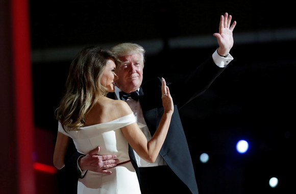 Donaldas Trumpas ir Melania Trump