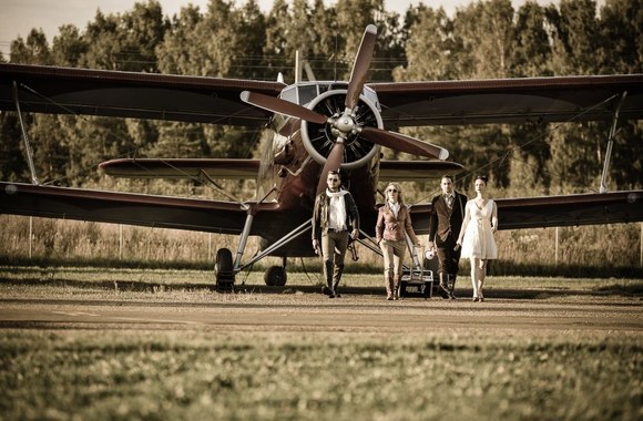 Tadas Rimgaila, Liucina Rimgailė, V.Mickevičius ir Elena Leonova