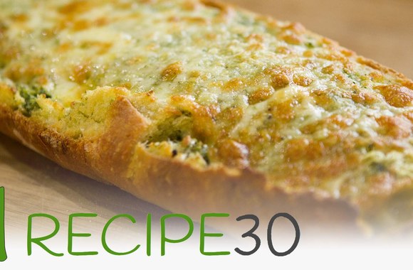 VIDEO kadras: Itališka česnakinė duona su sūriu