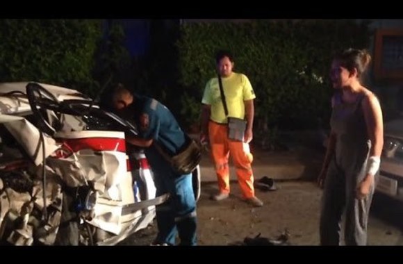 VIDEO kadras: Horrowing footage of the aftermath of Anna Reese\'s accident