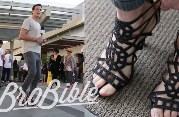 VIDEO kadras: Vaikinas su aukštakulniais – Brandono Coheno eksperimentas