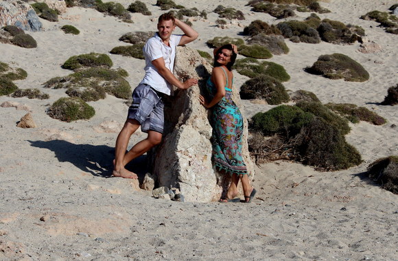 Justino ir Miglės Lapatinskų medaus mėnesio akimirka