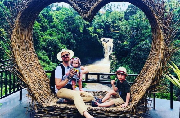 Roberto Kalinkino šeimos atostogos Balyje