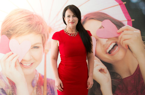 Makiažo tendencijų pristatymo akimirka