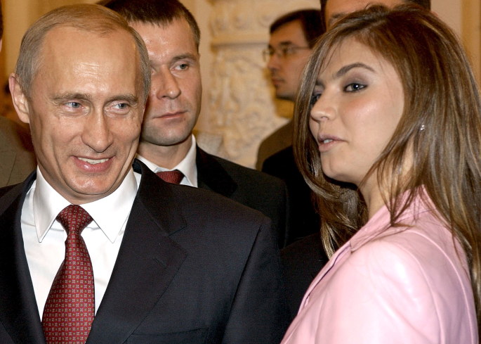 Vladimiras Putinas ir Alina Kabajeva / Scanpix nuotr.