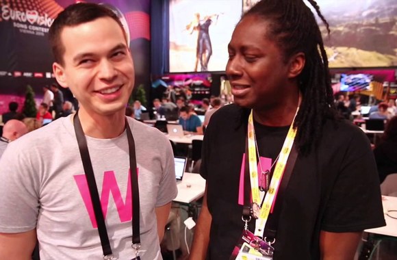 VIDEO kadras: Pasaulio žurnalistai tiki Vaido ir Monikos sėkme \"Eurovizijoje\"