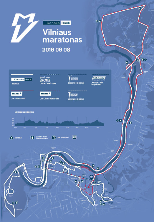 Maratono bėgimo trasa/Organizatorių nuotr.