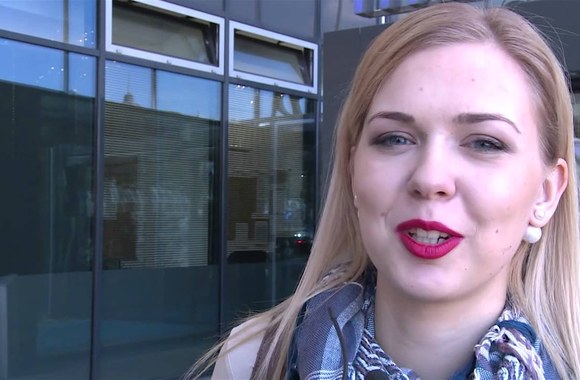 VIDEO kadras: Monika Linkytė Vienoje apsilankė pas medikus.