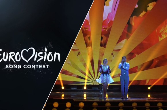 VIDEO kadras: Monika Linkytė and Vaidas Baumila - This Time (Lithuania) Impression of first rehearsal