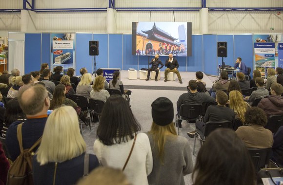 Martynas Starkus ir Vytaras Radzevičius parodoje „Adventur 2016“