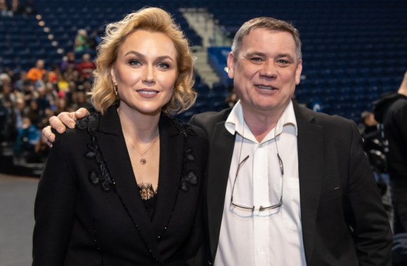 Ansamblio „Lietuva“ vadovė E.Katauskienė ir režisierius K.Jakštas/Martyno Aleksos nuotr.