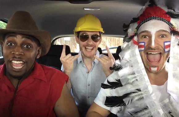 VIDEO kadras: Guys Mime Through Time - SketchSHE response by Goat Chatter.