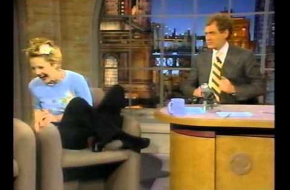 VIDEO kadras: Drew flashes Letterman