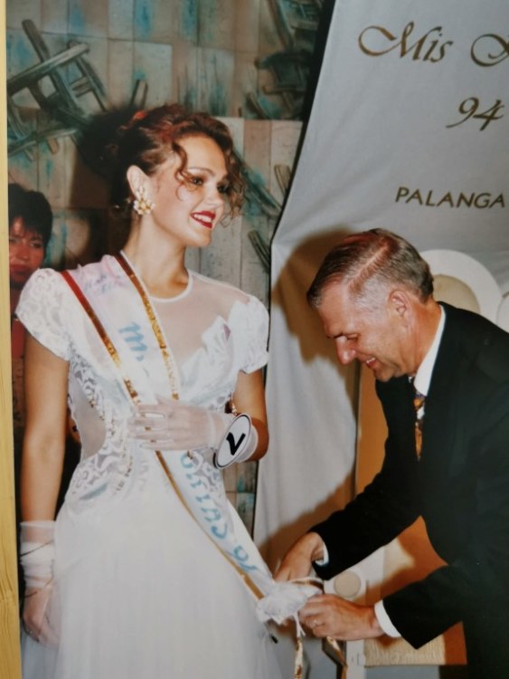 Vilmantė (anuomet Nainytė) 1992 m.dalyvavo konkurse „Mis Lietuva“ / Asmeninio albumo nuotr.