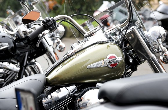 Naujų „Harley-Davidson“ motociklų bandomasis važiavimas