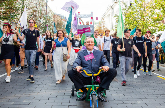 Vilniaus Universiteto mokslo pradžios eisena / Irmanto Gelūno / „Žmonės Foto“ nuotr.