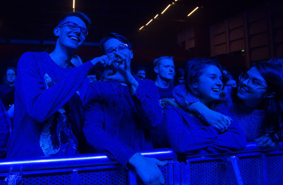 Grupės „Future Islands“ koncerto akimirka