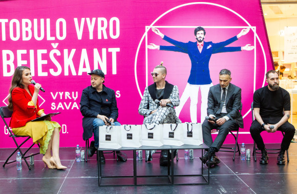 Vyrų mados savaitės diskusija / P. Peleckio / „Žmonės Foto“ nuotr.