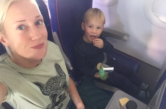 Augustė Vedrickaitė su sūnumi Arijumi / Asmeninio albumo nuotr.