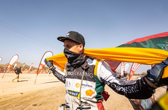 Arūnas Gelažninkas Dakaro ralyje / Asmeninio albumo nuotr.