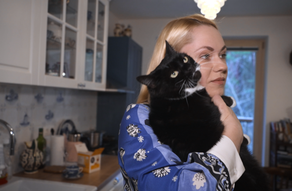 Agnės Šataitės šeima ir jos augintinės / Asmeninio albumo nuotr.