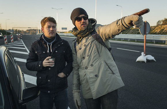 Vaido Baumilos ir Monikos Pundziūtės klipo filmavimo akimirka