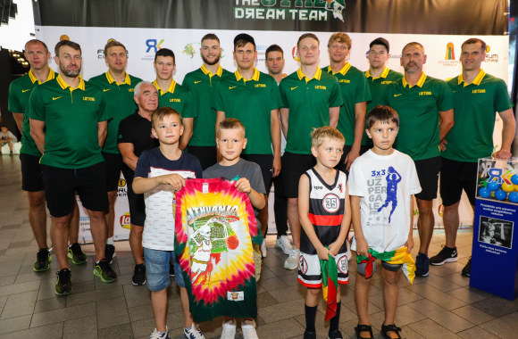 Lietuvos vyrų krepšinio rinktinės išlydėtuvės / Teodoro Biliūno / „Žmonės Foto“ nuotr.