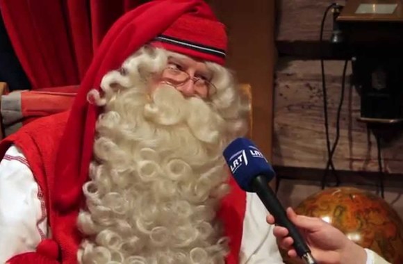 VIDEO kadras: Kalėdų Senelio interviu iš Laplandijos