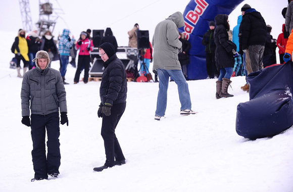 Sėdmaišių ralio akimirka