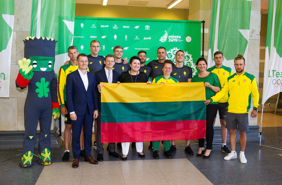 Lietuvos sportininkų išlydėtuvės į Europos žaidynes / I. Gelūno / „Žmonės Foto“ nuotr.