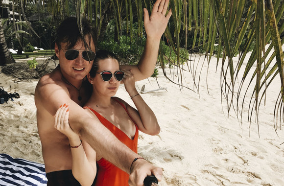 Monikos ir Eigirdo Scinskų atostogos Seišeliuose