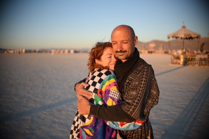 Erica Jennings ir Jurgis Didžiulis dalyvavo „Burning Man“ festivalyje/Asmeninio archyvo nuotr.