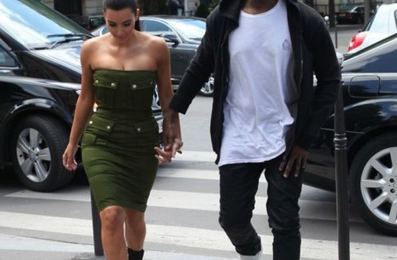 Kanye Westas ir Kim Kardashian Paryžiuje
