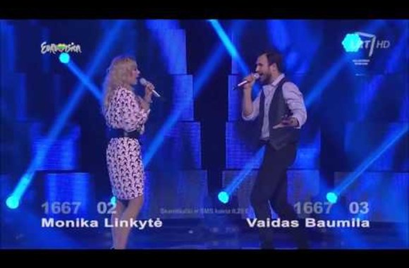 VIDEO kadras: Eurovision 2015 Lithuania - Vaidas Baumila & Monika Linkyte - This Time
