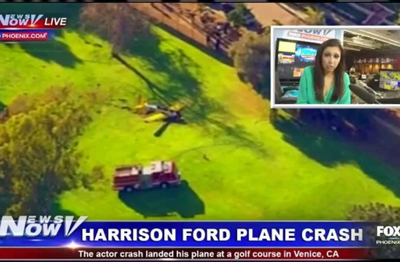 VIDEO kadras: Harrisono Fordo lėktuvo katastrofa