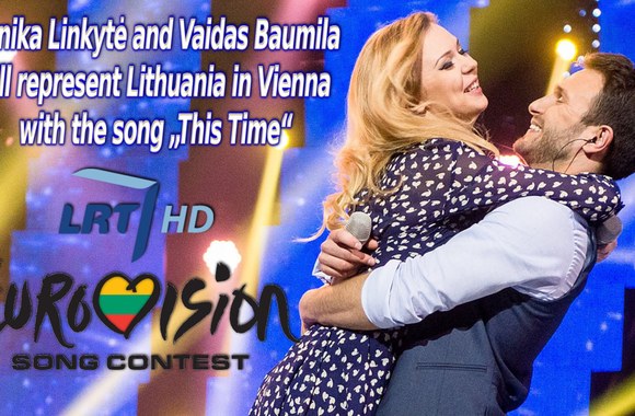VIDEO kadras: Lithuania: It\'s a duet! V.Baumila and M.Linkytė to sing at Eurovision! „This Time“ (2015)