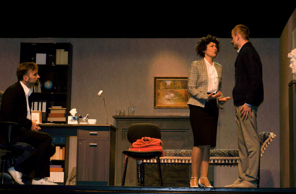 Spektaklio „Amnezija už 400 000 €“ akimirka