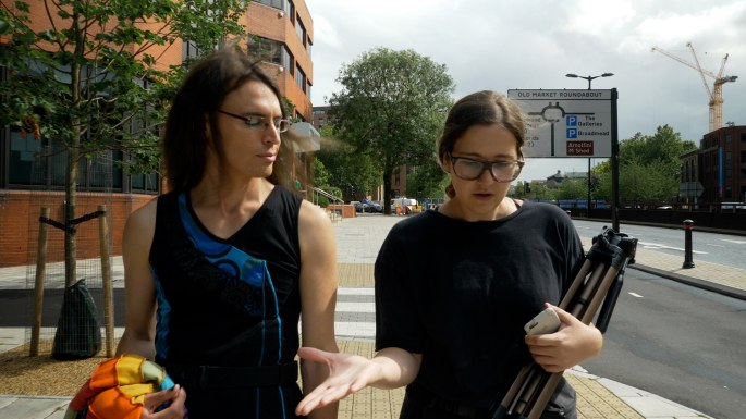 Elena Reimerytė (dešinėje) su pašnekove Grace/Asmeninio archyvo nuotr.