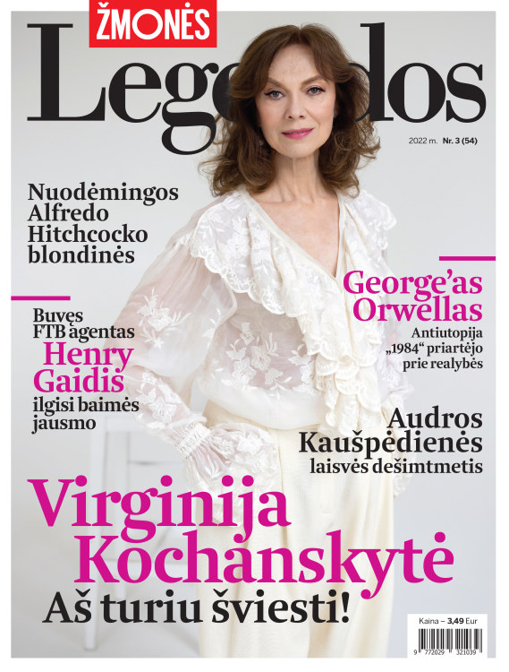 Aktorė Virginija Kochanskytė / Žurnalo „Legendos“ viršelis