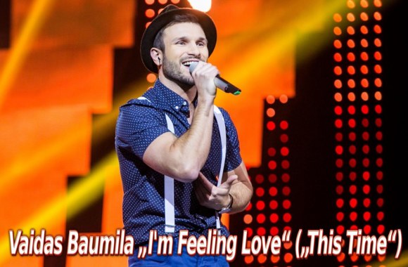 VIDEO kadras: Atlikėjas Vaidas Baumila atliko „eurovizinį“ kūrinį „This Time“