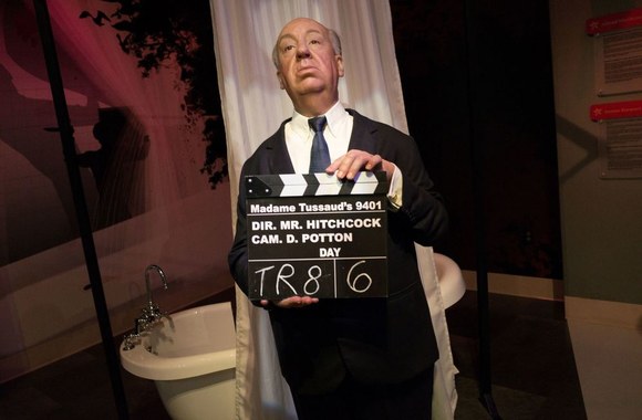 Alfredo Hitchcocko skulptūra „Madame Tussaud's“ muziejuje