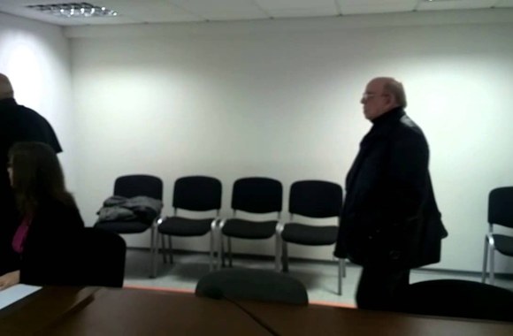 VIDEO kadras: Sausio 19 d. posėdis Petro Dimšos byloje