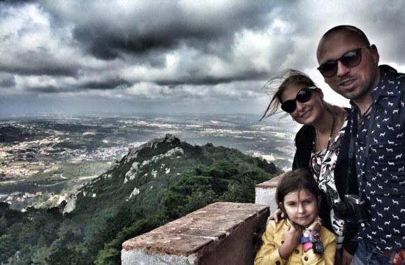 Remigijus Žiogas su šeima Portugalijoje