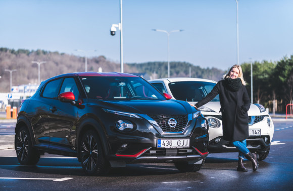 Vilnietė Auksė išbandė automobilį „Nissan Juke“