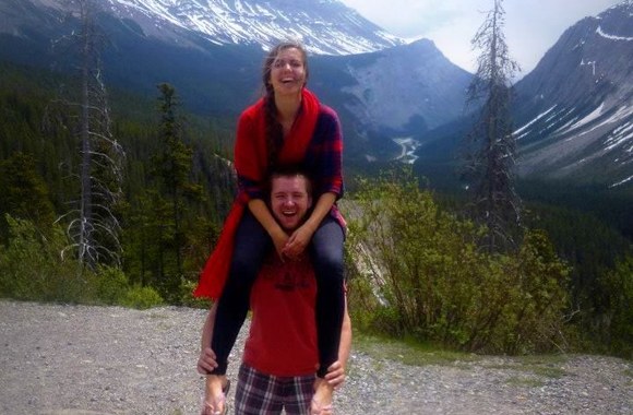 Greta Lietuvninkaitė su draugu Justu Kanadoje