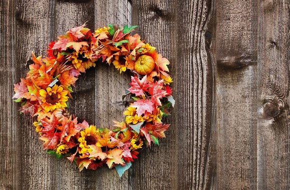 Rudeninių lapų vainikas