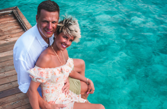 Vidmantė Martikonytė su vyru Pauliumi / Asmeninio albumo nuotr.