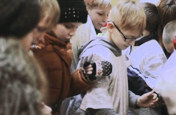 VIDEO kadras: Kalėdų Senelis Šv. Mišiose