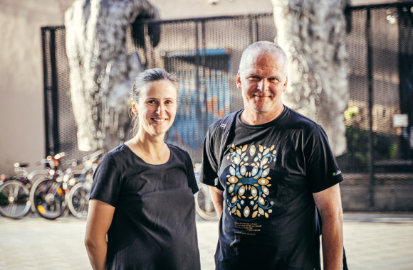 „Pasakos“ kino klubo susitikimas: A. Bažekienė ir A. Stonys / J. Dadono nuotr.