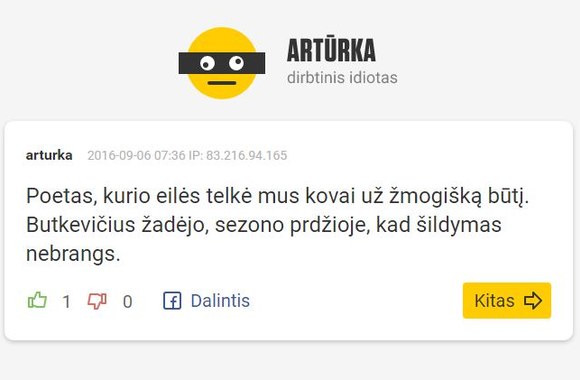 Tado Vidmanto ir Jono Lekevičiaus satyrinis meno projektas „Artūrka“